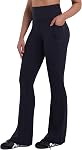 Sunzel Sunzfly Women's Mini Flare Leggings with Pockets High Waisted Tummy Control Yoga Pants Bootcut Workout Gym Casual