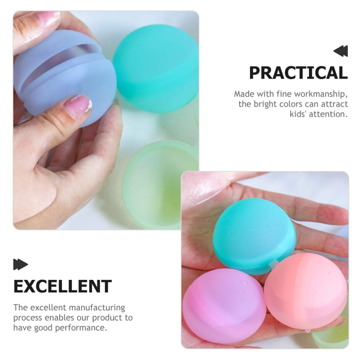 BESPORTBLE 10pcs Lightweight Refillable for Soft Pool Water Safe Design for Parties and Educational Play Light Duck