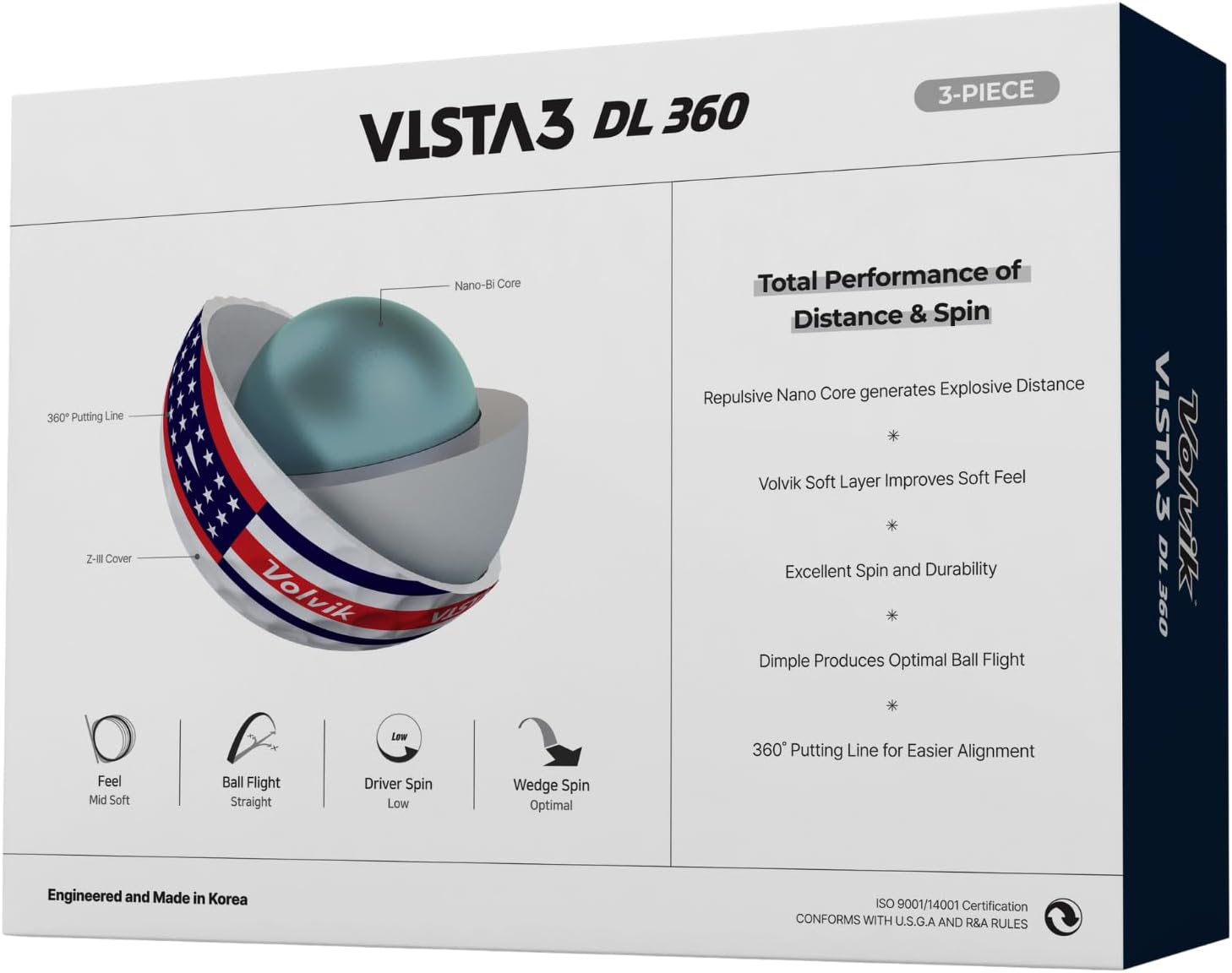 Volvik Patriot Edition Golf Balls