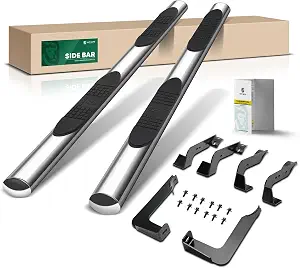 YHTAUTO 4" Stainless Steel Running Boards Side Steps for Chevy & GMC Avalanche/Suburban/Yukon XL