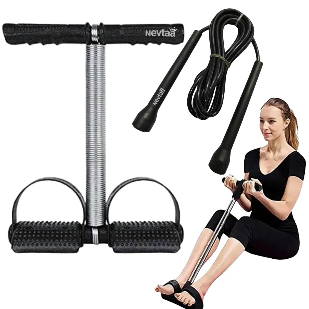 Nevtaa Fitness Combo with Tummy Trimmer and Skipping Rope, Home Gym Exercise Equipment, Cardio Excercise-image-14