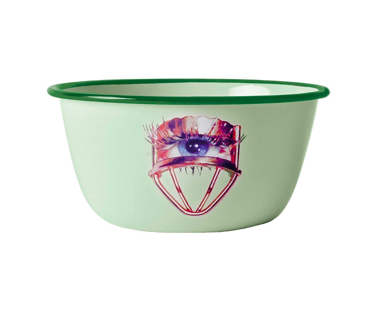 Seletti Ciotola in Metallo Smaltato Toiletpaper Ø Cm.17 H.8 - Occhio