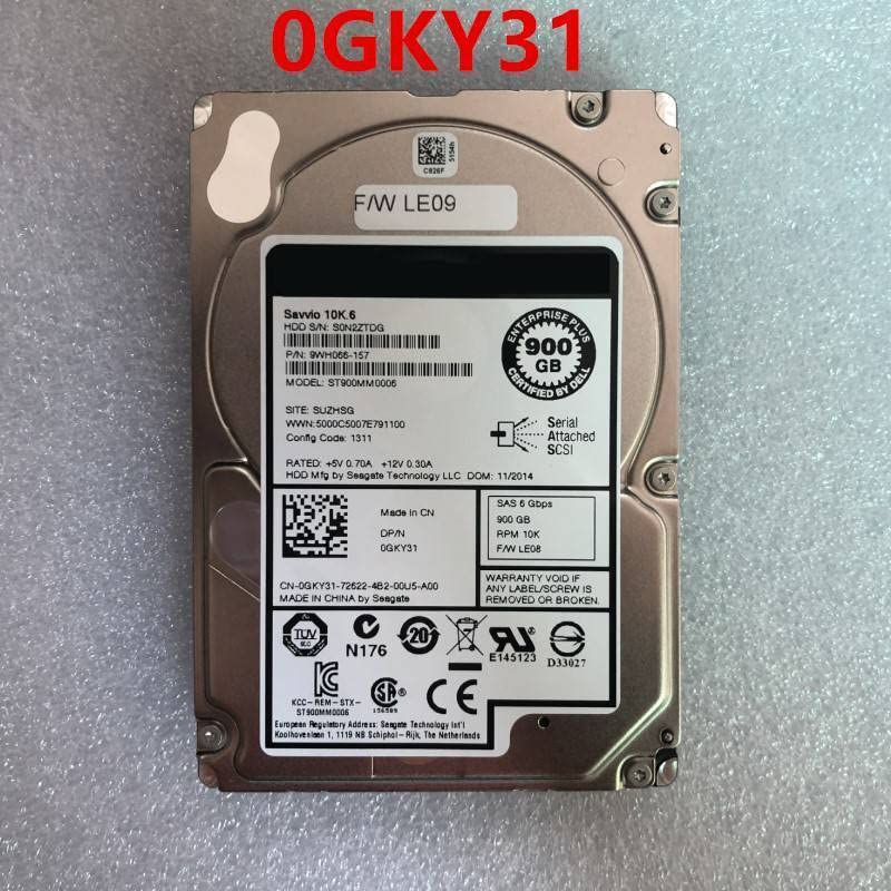 Prawie HDD dla 900 GB 2,5 cala SAS 6 Gb/S 64 MB 10 K dla wewnętrznego dysku twardego do serwera HDD dla 0GKY31 ST900 MM006