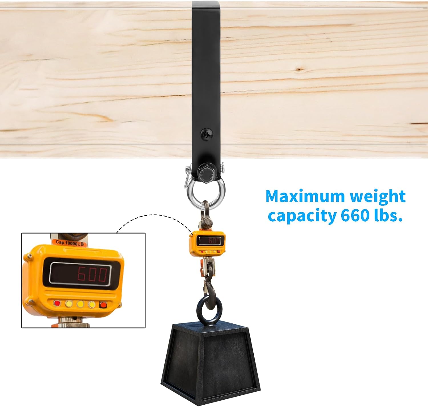 Heavy Duty Swing Hangers, Wooden 180° Swing Set Accessories Hammock Capacity Playground Hammock Chair Rope, Sandbag Porch, Hanging Heavy Punching Bags 5 61o5M2c9kSL. AC SL1500