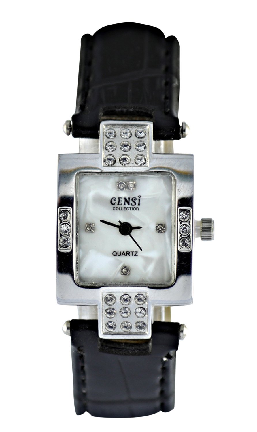 Orologio da donna Casio analogico standard con cinturino in pelle quadrante nero al quarzo LTP-V007L-1B