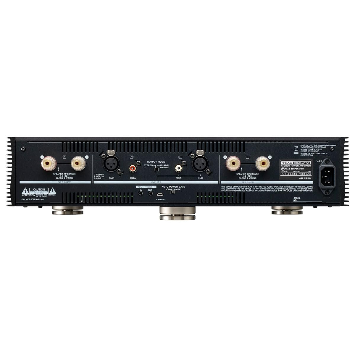 TEAC Reference AP-701 Amplificatore Stereo, Nero