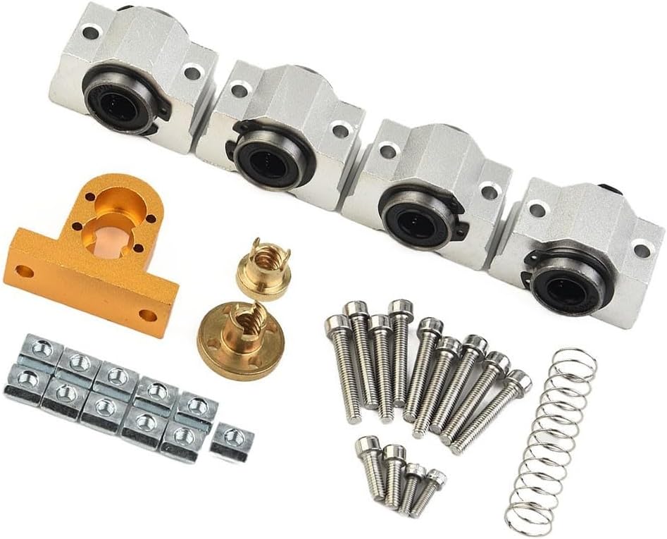 Technical Upgrade Package for CNC 3018 Pro X Device Compatible with CNC Router 3018 Pro Machines Needing 12mm and 10mm Shaft Support T8 4mm Screw