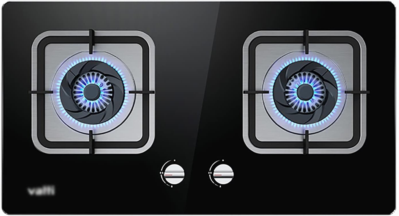 Upgrade Gas Stove Gas hob 75cm Built-in Gas Cooktop with 3 Burners Black Tempered GlassGas hob Cooker with Flame Failure Protection NG/LPG Convertible 4.1KW [Energy Class A] (Color : NG) (Lpg)