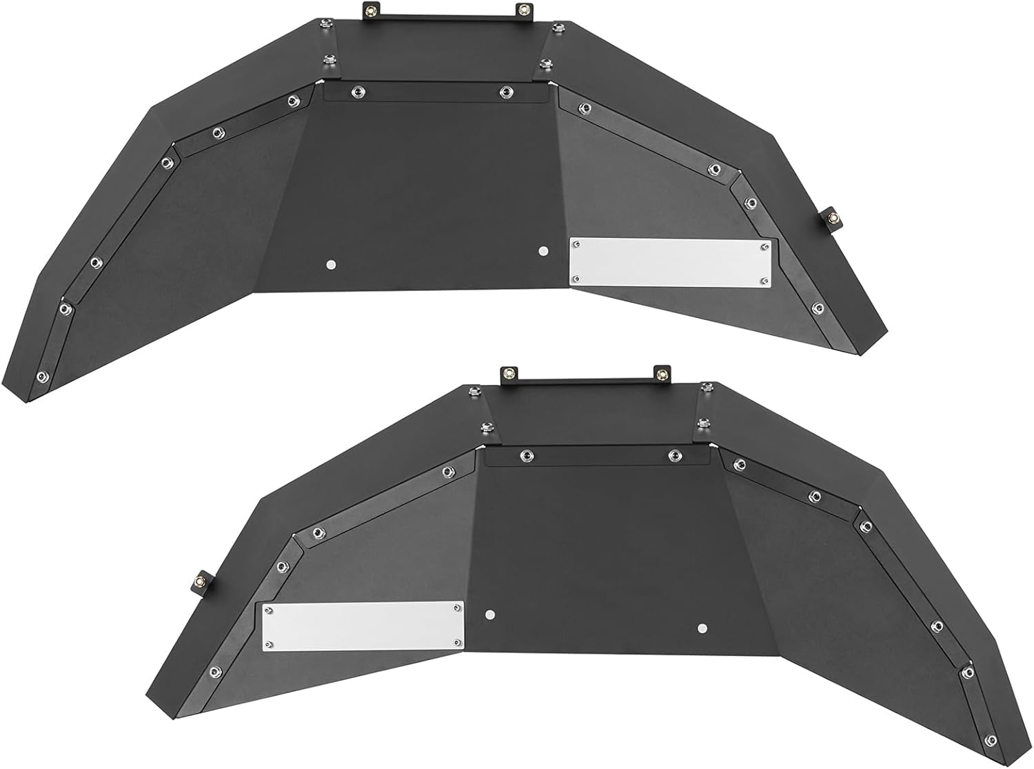 u-Box Aluminum Rear Inner Fender Liners Compatible with Jeep Wrangler JL 2018-2026 - Wheel Well Splash Mud Guards