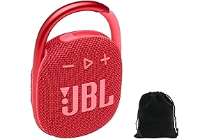 JBL Flip 4 Portable Waterproof Bluetooth Speaker in Bold Red