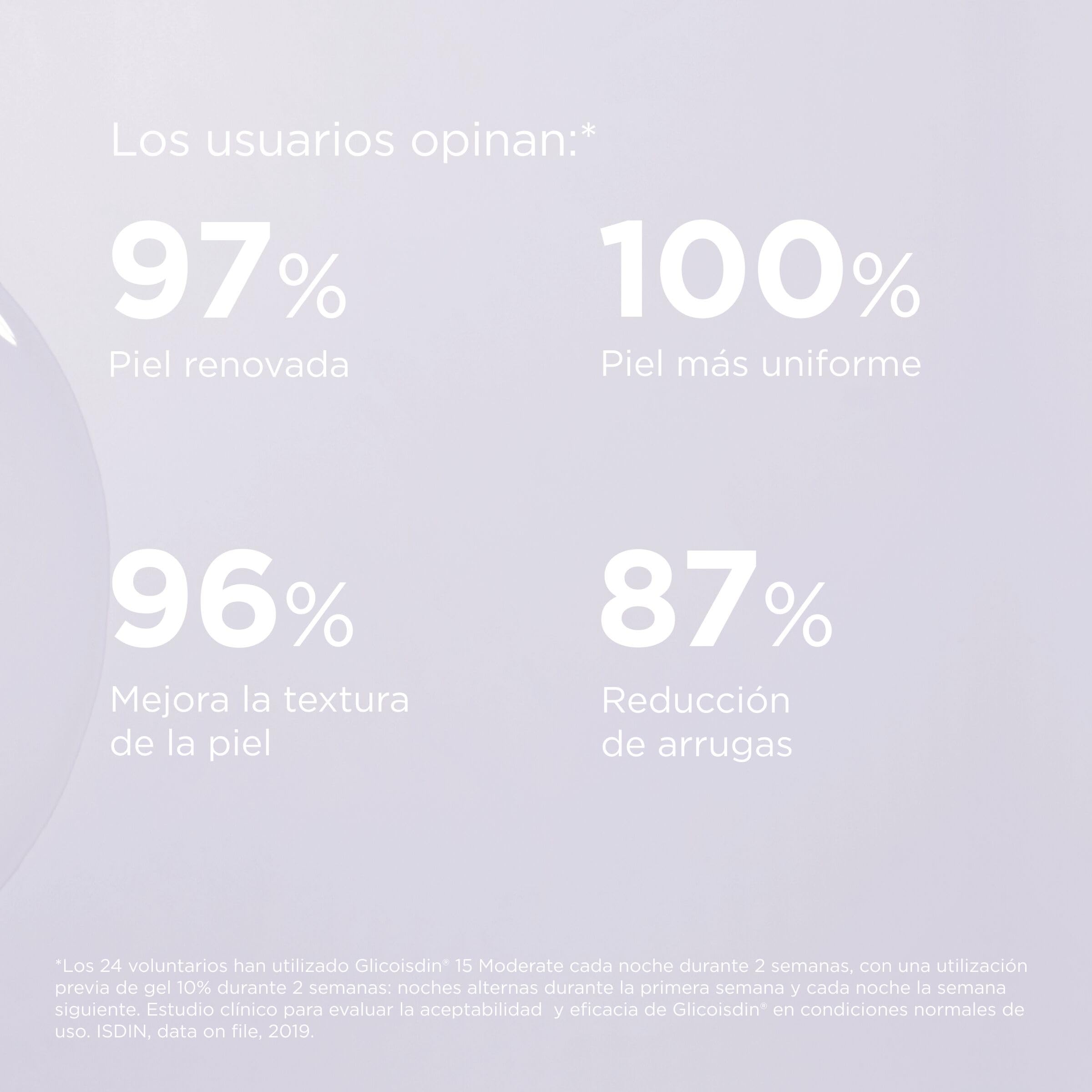 Isdinceutics Glicoisdin 15 Moderate, Gel Facial Efecto Peeling con Ácido Glicólico, 50 ml