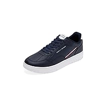 Tommy Hilfiger Uomo Sneakers con Suola Preformata Basket Core Stripes Profilo Basso, Blu (Desert Sky), 41