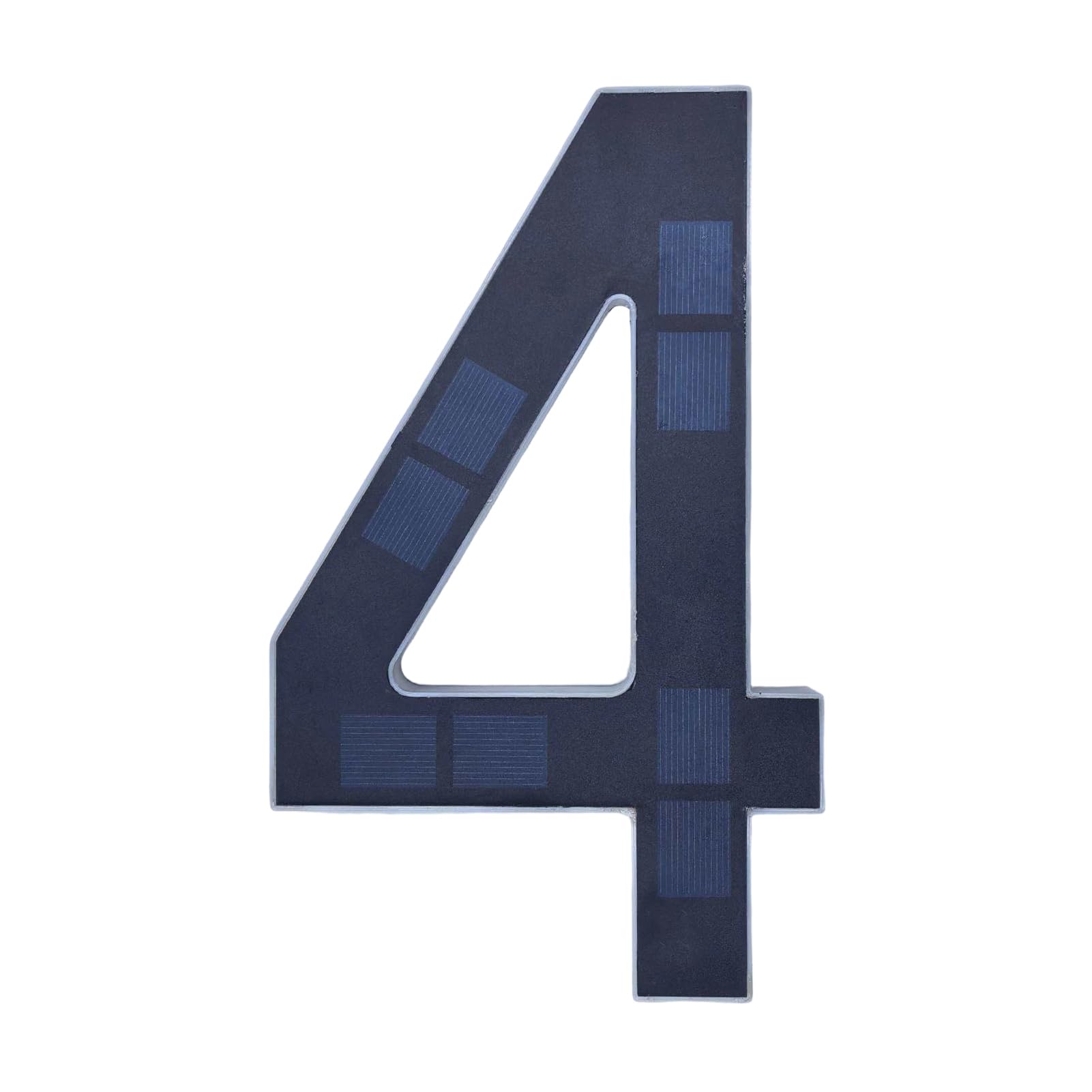 matumou Solar Lighted House Number Outside Light-up Address Number Waterproof Modern House Number Light Address Sign for Outdoor Front