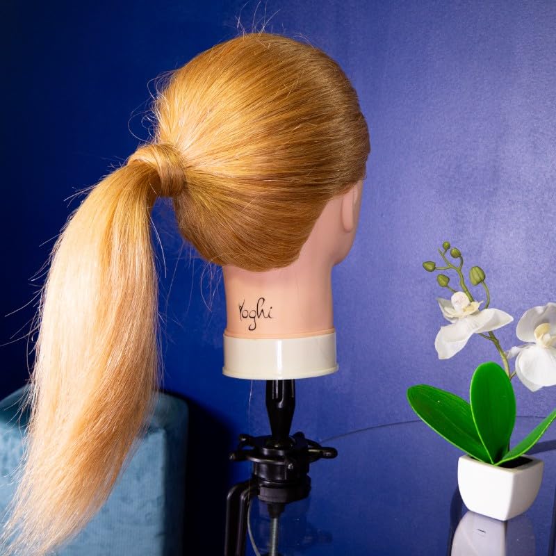 YOGHI Tête à Coiffer avec Chevelure Naturelle Hair Design