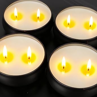 Scented Candles for Men 4 Pack Men Candles for Home Scented, 24oz Soy Candle 240 Hour Mens Candle Gift Set for Dad, Boyfriend, Husband Birthday, Valentine, Christmas, Anniversary Present
