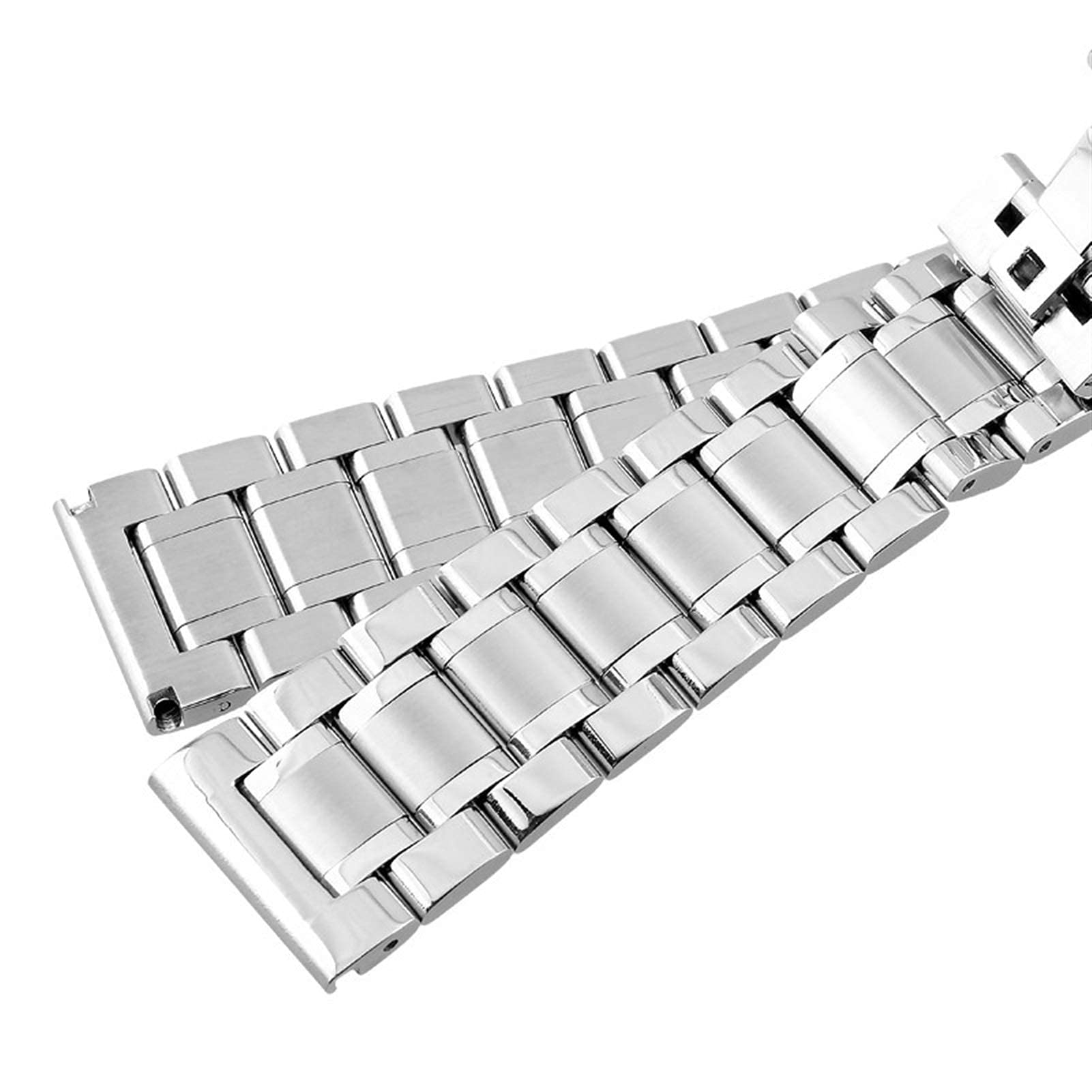 Gumowy pasek do zegarka, pasek do zegarka ze stali nierdzewnej, pasek do zegarka ze stali nierdzewnej Metalowa opaska na nadgarstek 14 mm 15 mm 16 mm 17 mm 18 mm 19 mm 20 mm 21 mm 22 mm 23 mm 24 mm Sz
