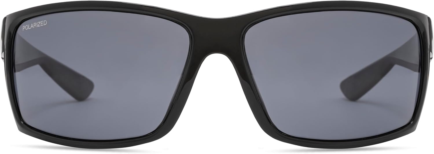 Salt Life - Classic Rectangle Polarized Sunglasses for Men & Women, UV Protection for Beach, Summer, Fishing, Driving
