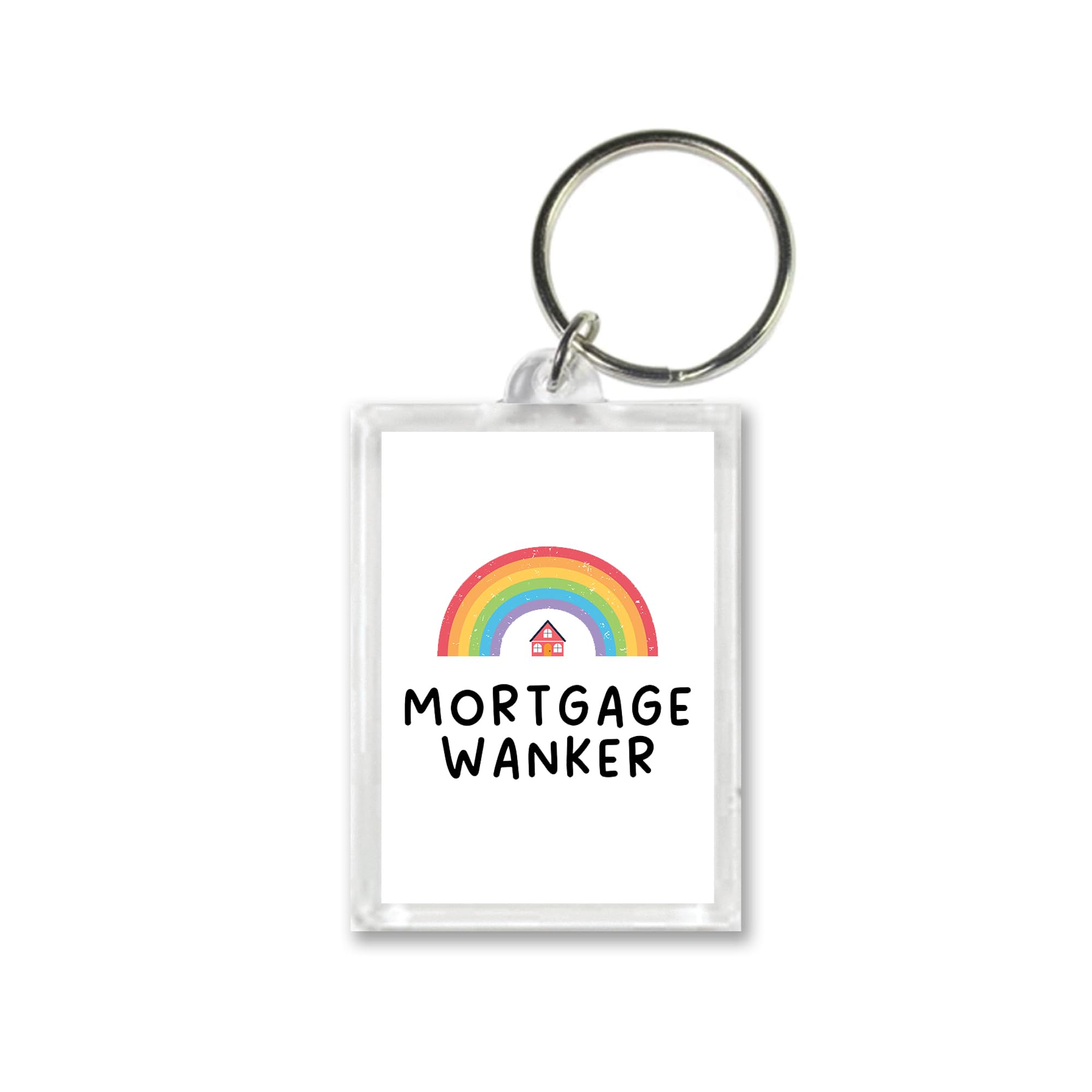 Rib Ticklerz Multicolor - Funny Keyring - Mortgage Wanker - Novelty New Home Gift - New House Present - Housewarming Gifts - Best Friend Colleague Congratulations - Kr143