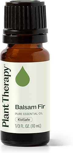 Plant Therapy Aceite esencial de abeto balsámico, 0.3 fl oz (1/3 oz) aroma fresco de bosque, 100% puro, sin diluir, grado terapéutico