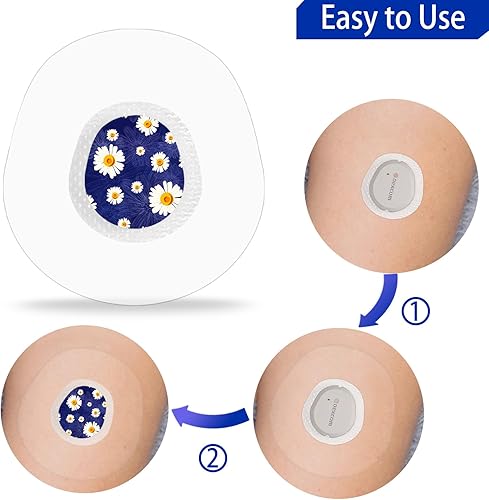 Miniatura 3 de HONYOU Parches G7 y adhesivos para sensores, adhesivo impermeable compatible con estelo, parches transparentes con calcomanías