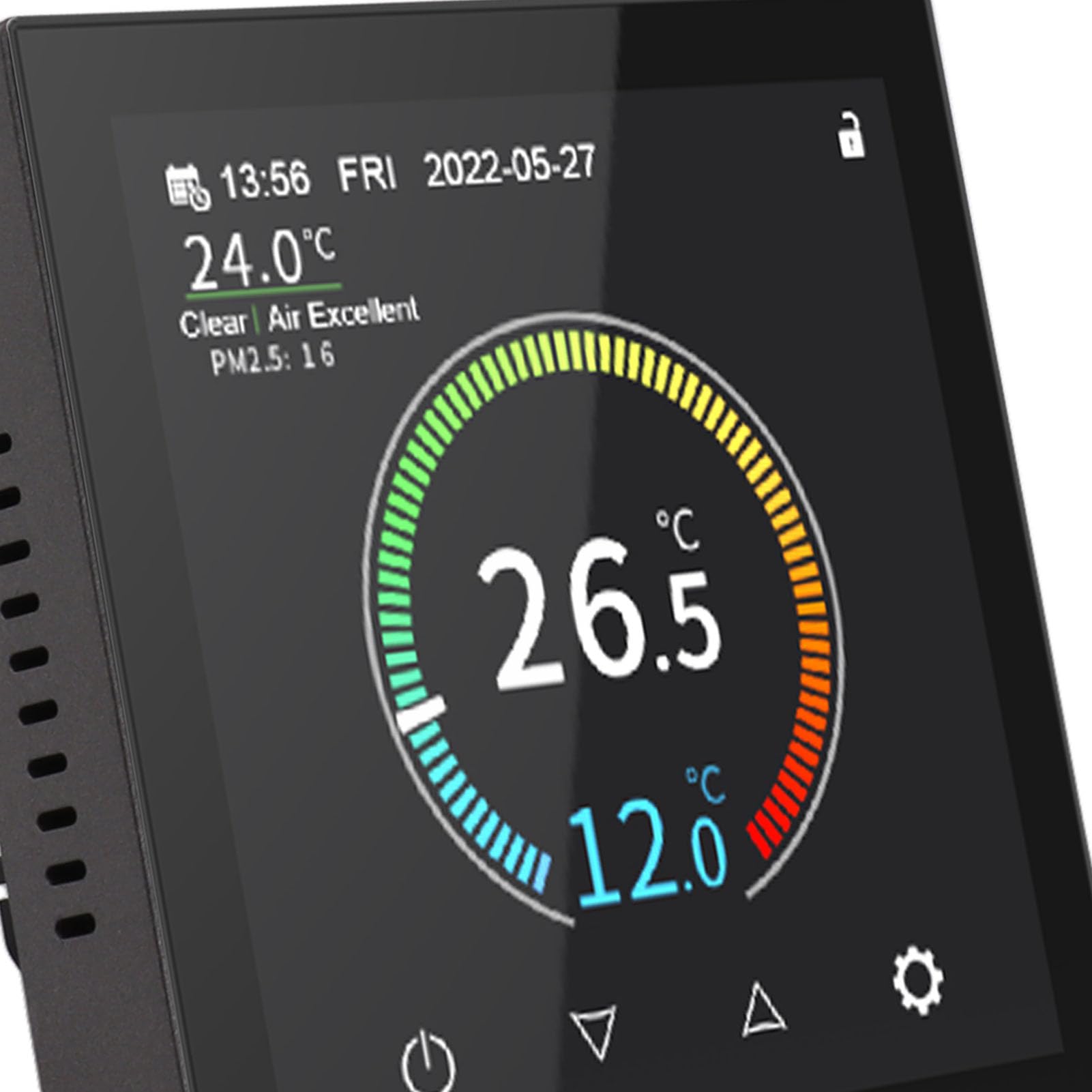 Chrees Termostato Digital WiFi Termostato de Calefacción por Suelo Radiante Ignífugo para la Habitación del Hogar