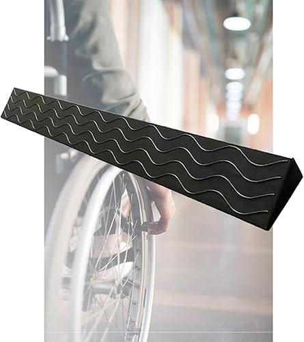 Rampa de umbral de baño, rampa de bordillo interior para silla de ruedas, scooter de barrido, rampa para silla de ruedas, utilizada en puertas,