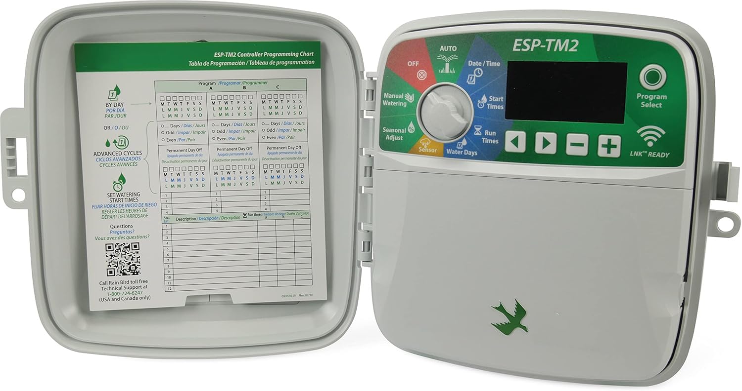Suinga Programador de Riego 12 Zonas Exterior + 12 Electrovalvulas de 24V 1" | Riego Automatico para Jardin | Temporizador de Riego Eléctrico