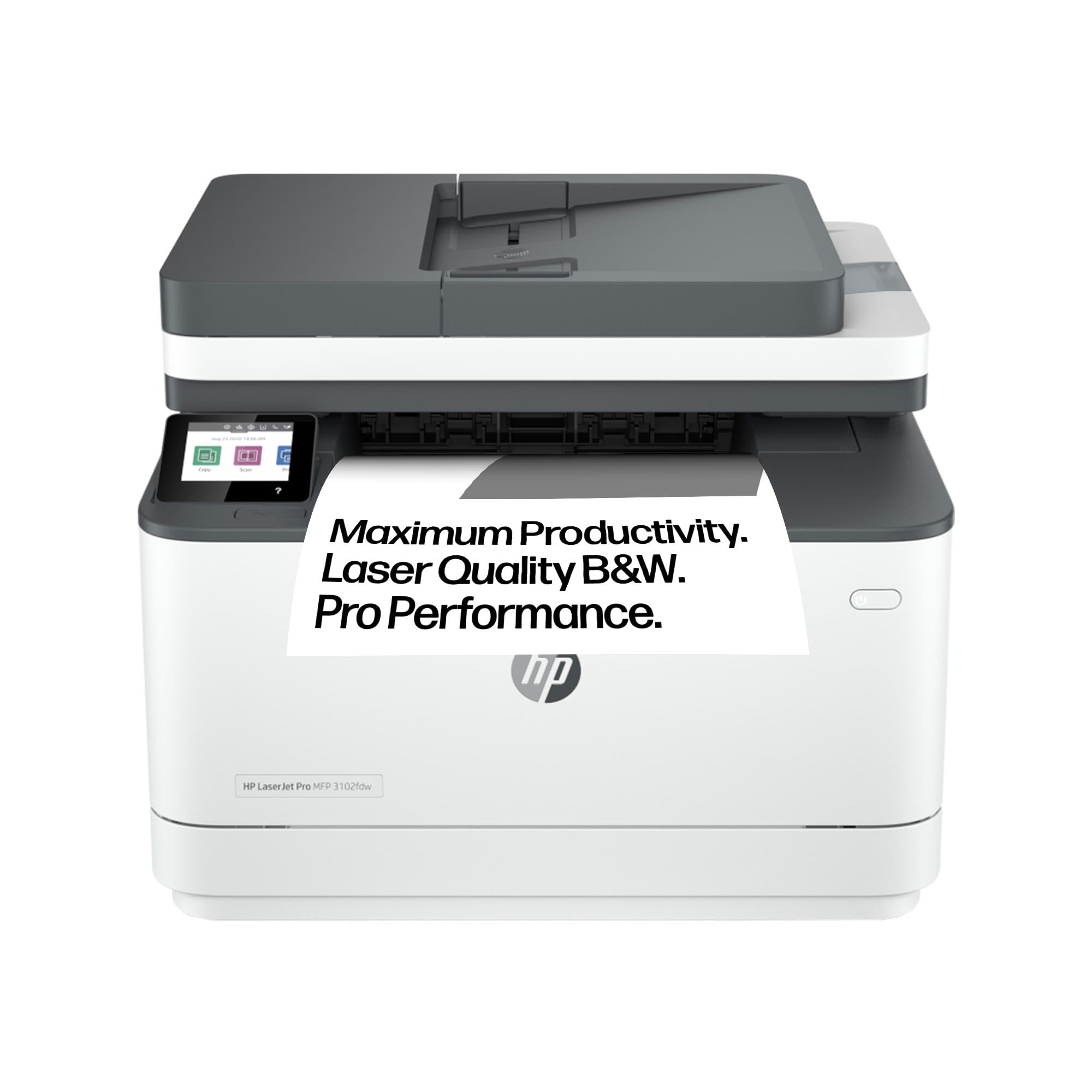 LaserJet Pro MFP 3102fdw Wireless Black & White All-in-One Printer | 1 Year Limited Warranty Auto-On/Off technology | Self-heal Wi-Fi | Best for small workteams of up to 7 users