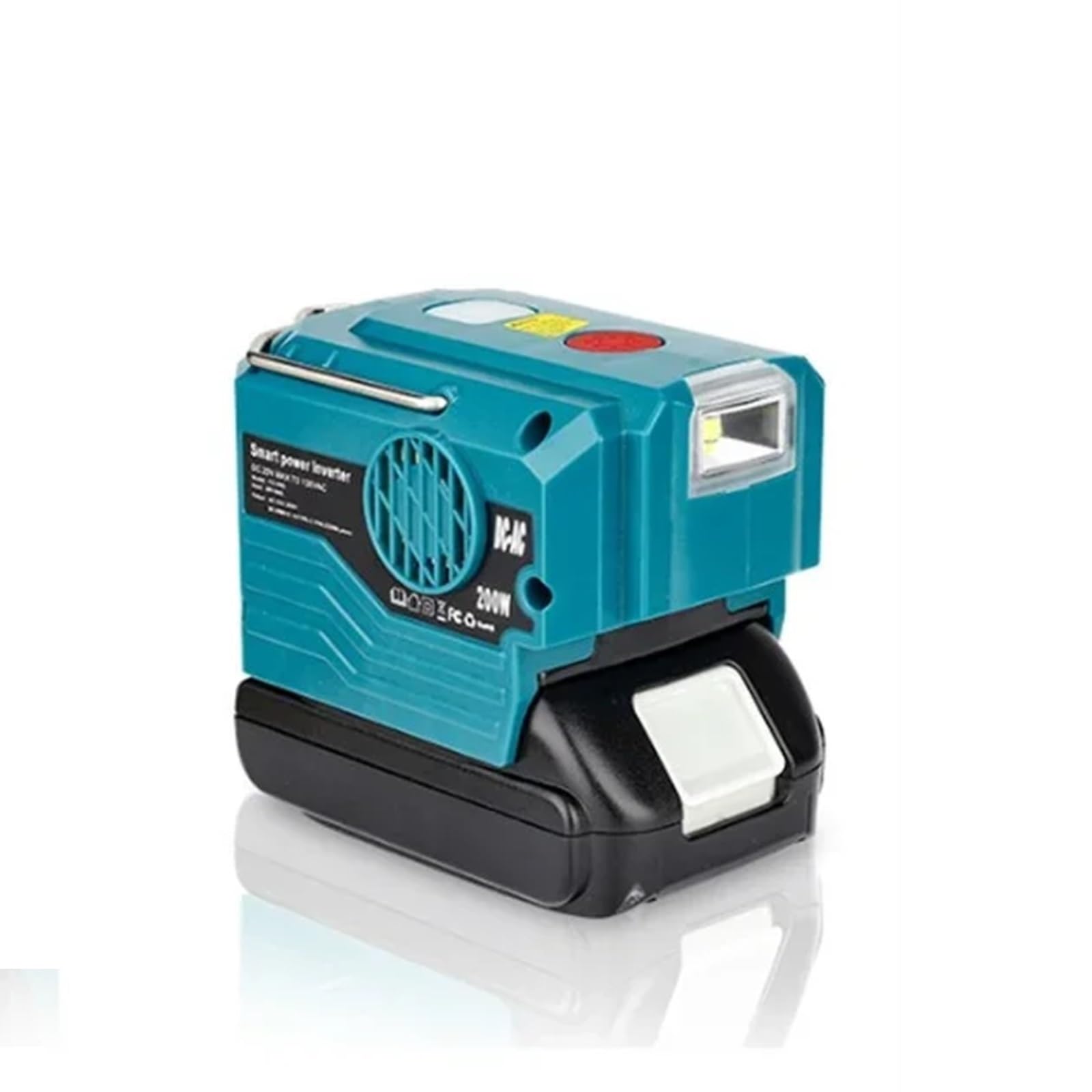 Inwertery, 18 V akumulatorowy zewnętrzny przenośny falownik 200 W AC 120- zmodyfikowany zasilacz sinusoidalny(For Milwaukee 120V)