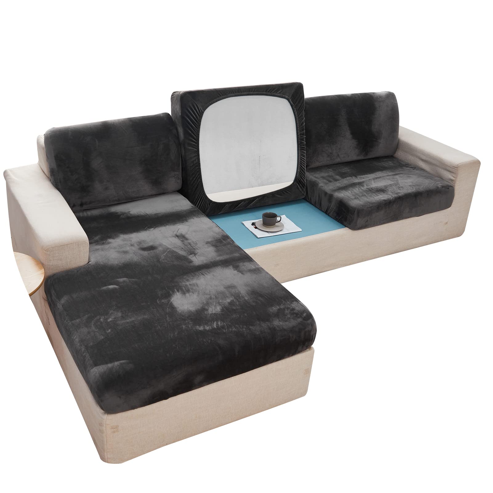 Housse de coussin de canapé 2 places en velours pour sublimer votre salon