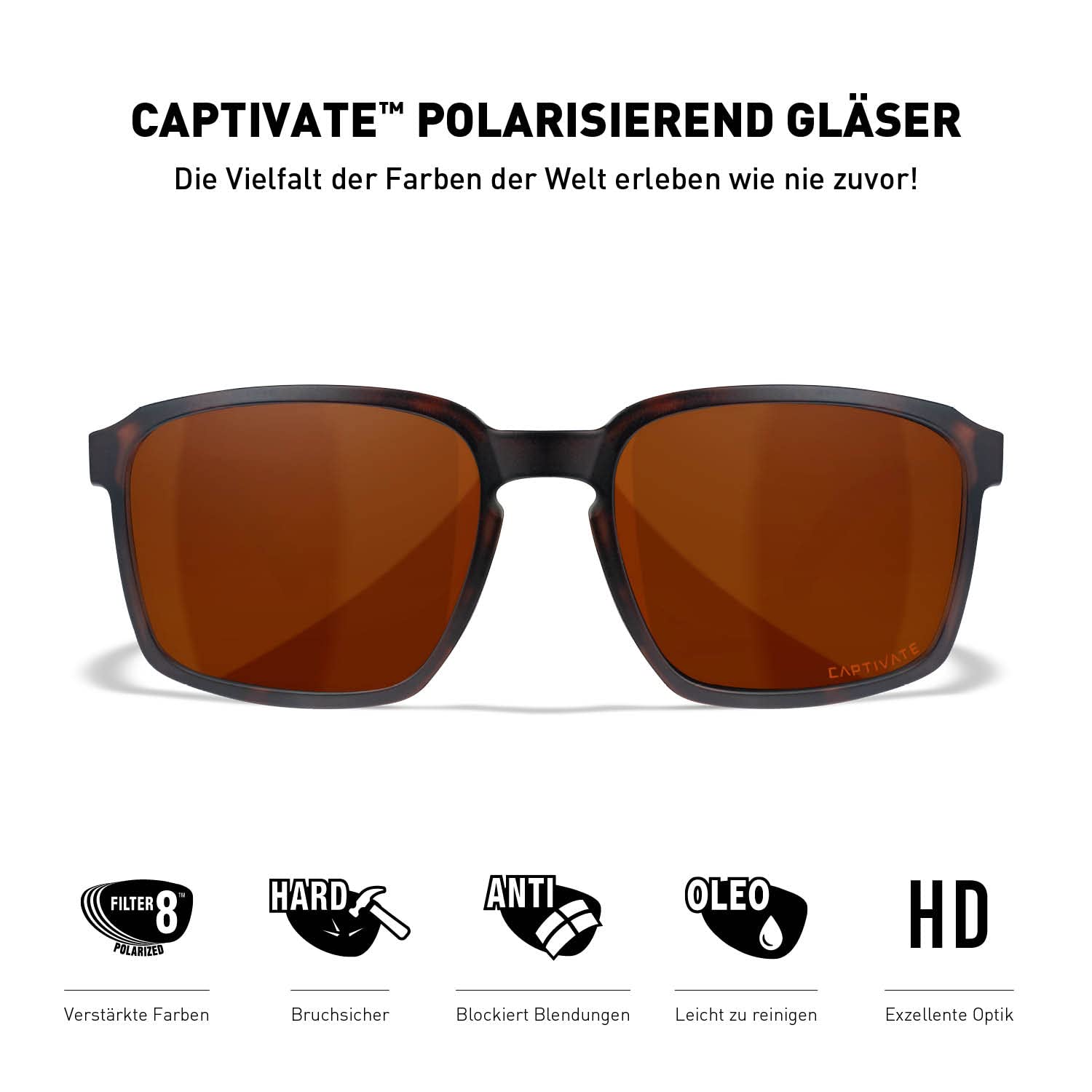 Wiley X │ WX Alfa | Sonnenbrille Herren │ Ideal bei Outdoor-Aktivitäten | Sport Fahrradbrille Laufbrille Fischen Wandern │ Sportbrille │ 100% UVA/UVB-Schutz