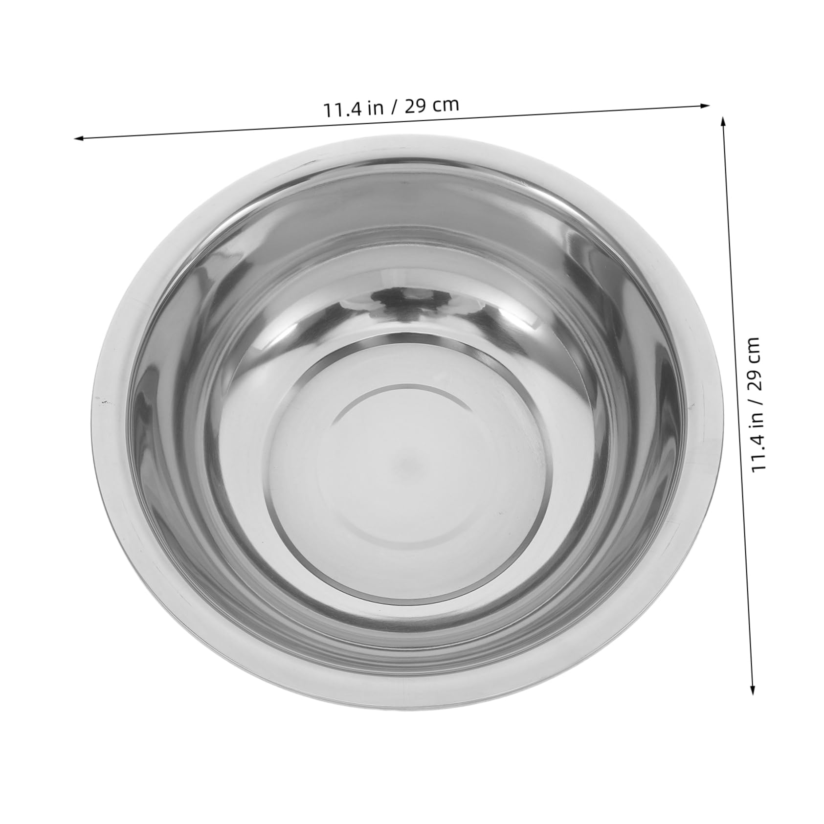 Angoily Portable Stainless Steel Footbath Bowl Large Metal Bowl for Soaking Mixing and Vegetable Washing