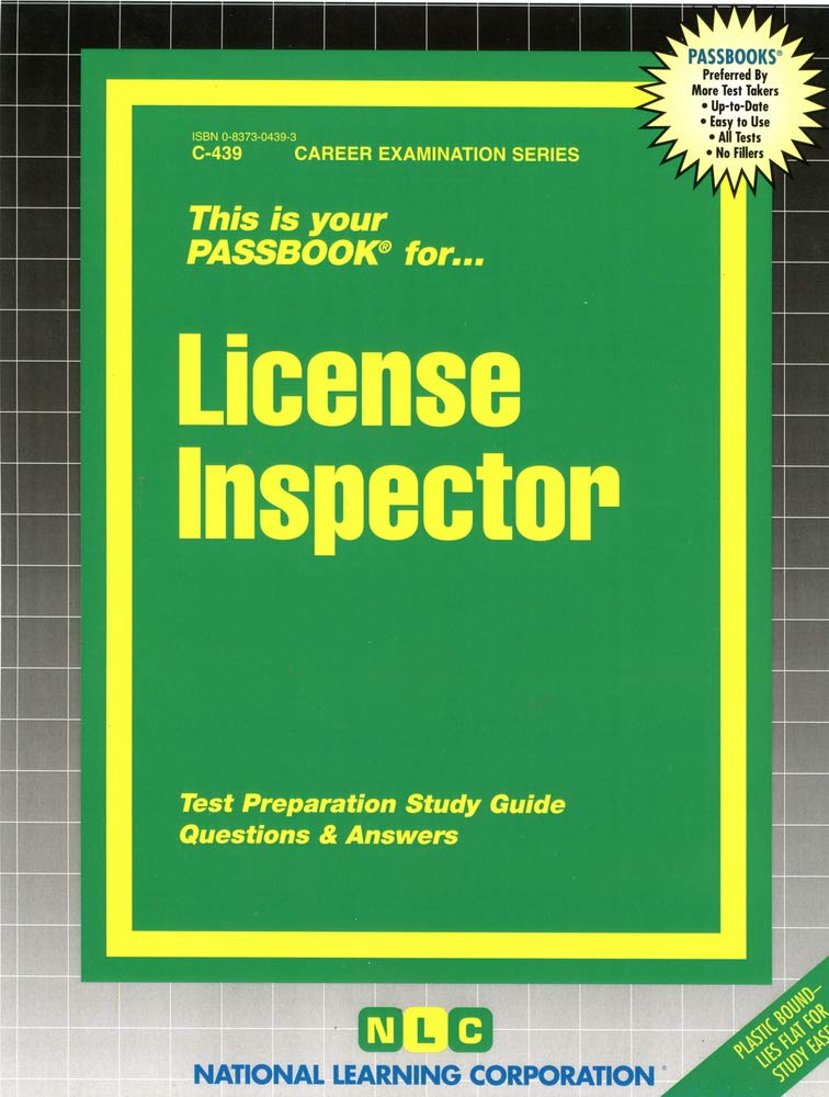 License Inspector: Passbooks Study Guide (Career Examination)