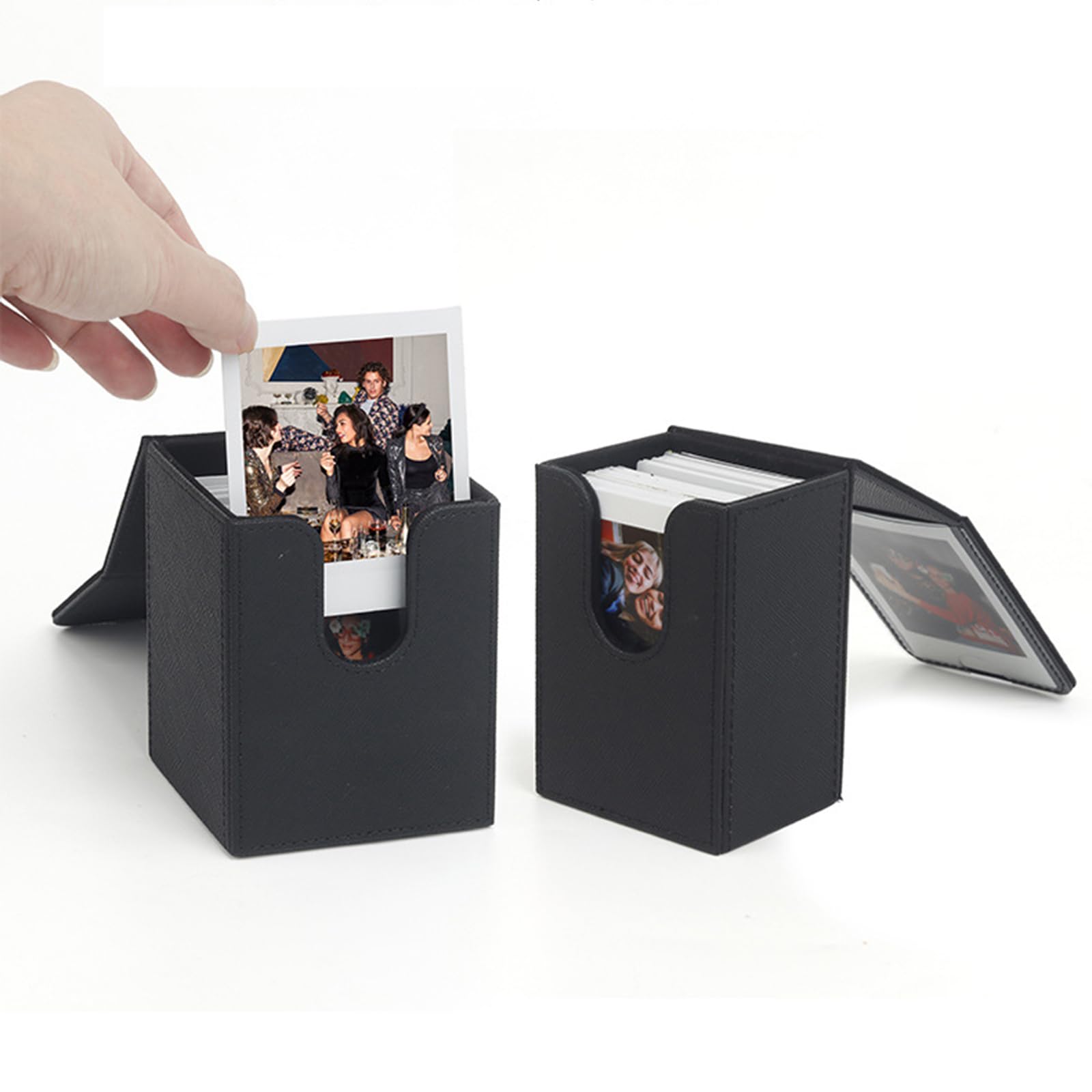 hokojix Multifunctional Photo Storage Box for 3Inch Films Cards Storage Case Pictures Holder Photocard Display Stand Album