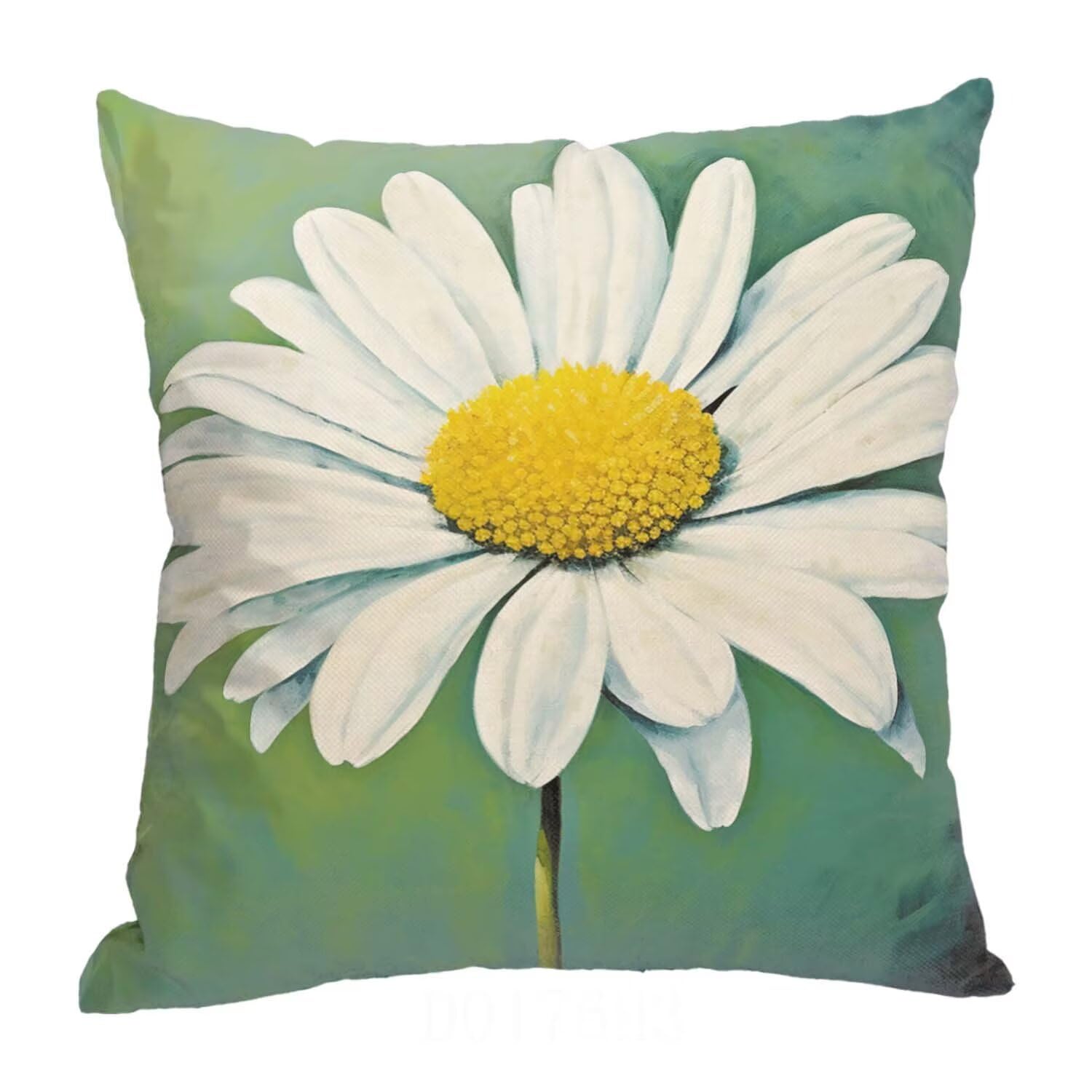 Fundas Cojines SuavesBlanco Fundas Cojines Cuadradas Suaves Funda Almohada Cojines Suaves Sillas Jardin Para Oficina Jardín Cama Sofá Banco Interior o Exterior Juego de 4 Funda Cojin Crisantemo mu-465