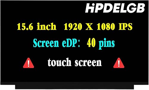 Para Lenovo ideapad 5-15IIL05 5-15ITL05 15ARE05 15ALC05 Pantalla LCD Reemplazo 15.6 pulgadas 1080P 40PIN FHD 1920x1080 IPS Pantalla LCD (solo para