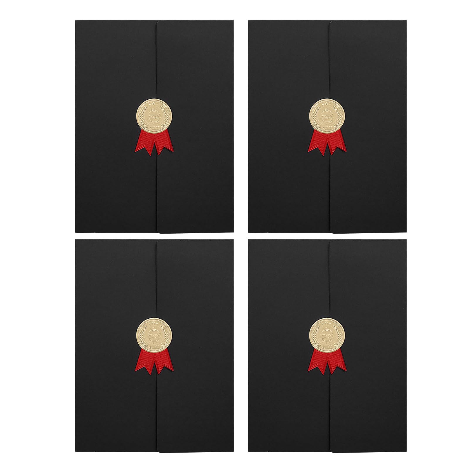 Set di 4 copertine di laurea A4 titolare del certificato con carte di laurea portacertificati per diplomi con lettera di nomina premio personalizzabile