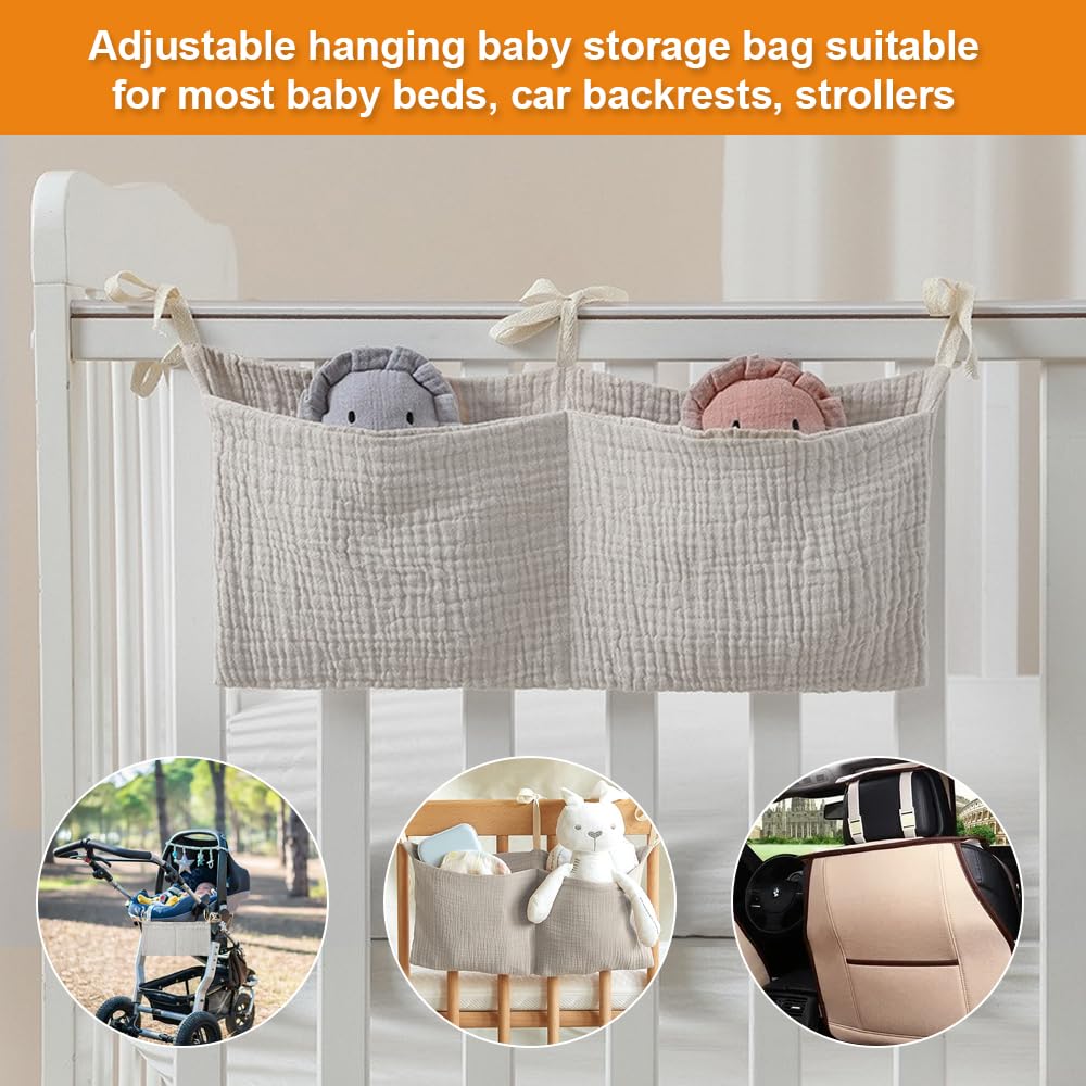 Bett Organizer Baby Mit 2 Taschen - Hängend, Verst Produktbild-Vorschau 11