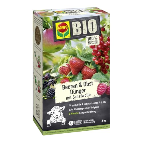 COMPO BIO Beeren Langzeit-Dünger mit Schafwolle COMPO BIO Beeren Langzeit-Dünger mit Schafwolle 2 kg