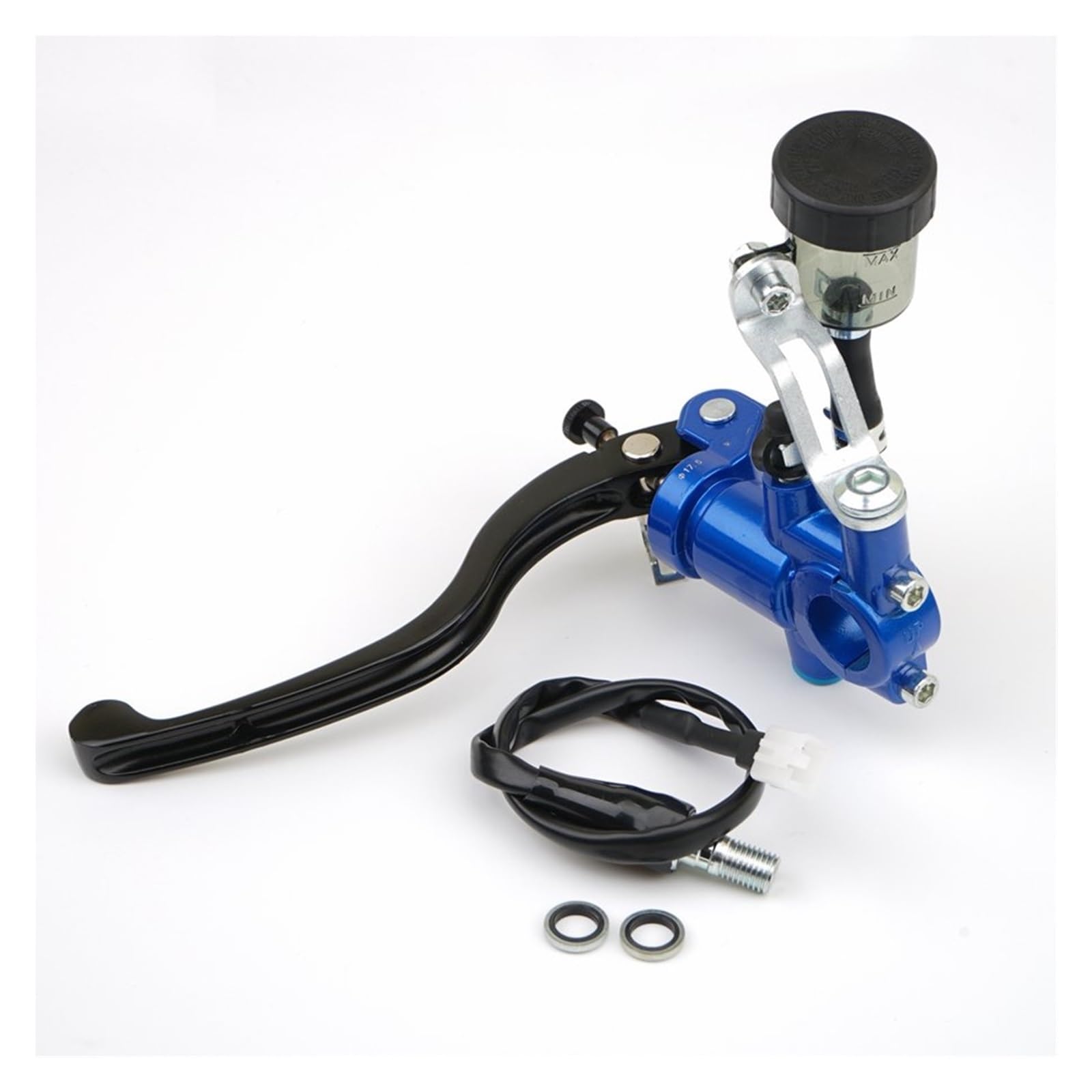 Iukmr Blue Left Motorcycle Clutch Brake Lever 22Mm Universal Motorcycle Radial Installation Hydraulic Brake Master Cylinder(Blue Left)