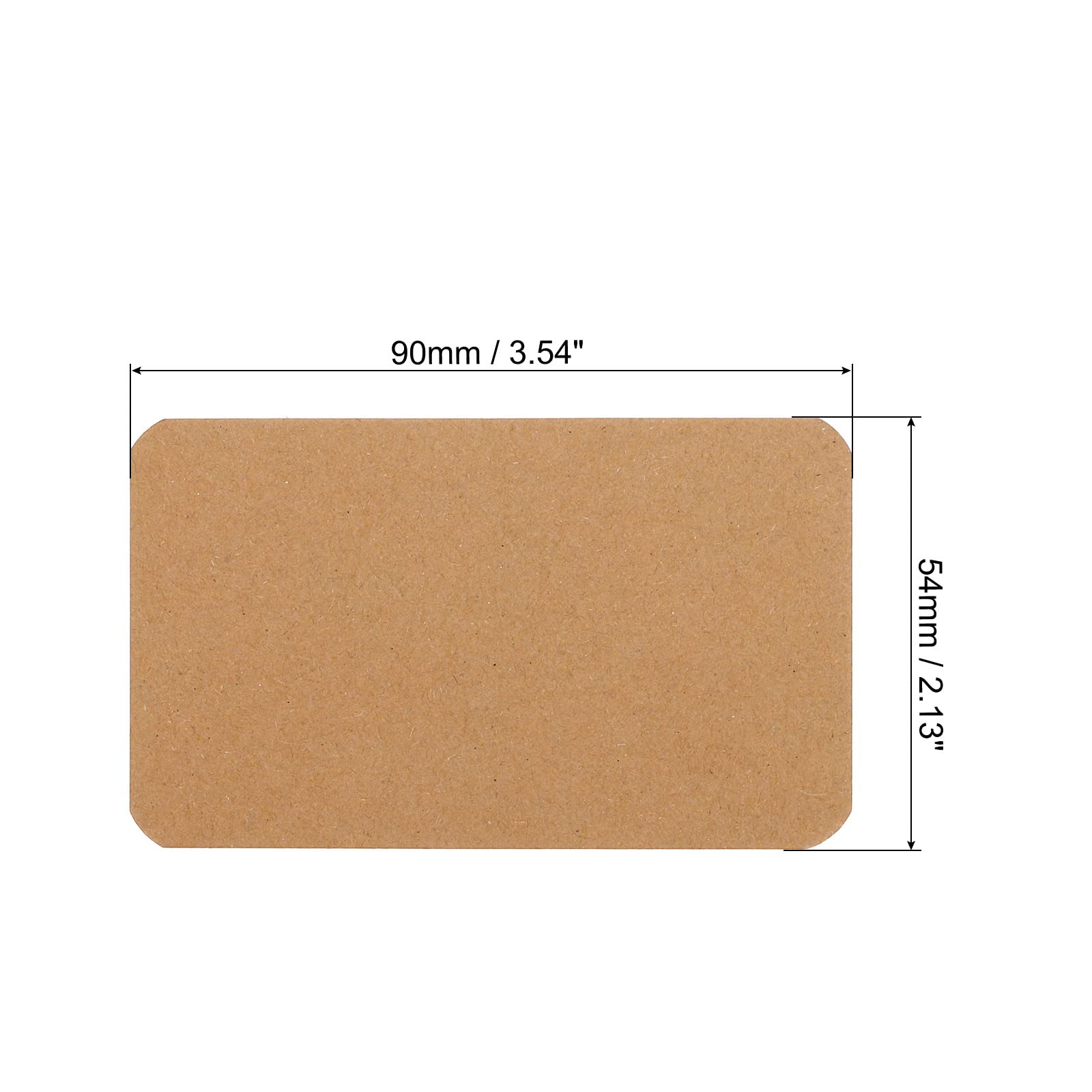 PATIKIL 3.5" x 2" Blank Paper Business Cards - Image 2