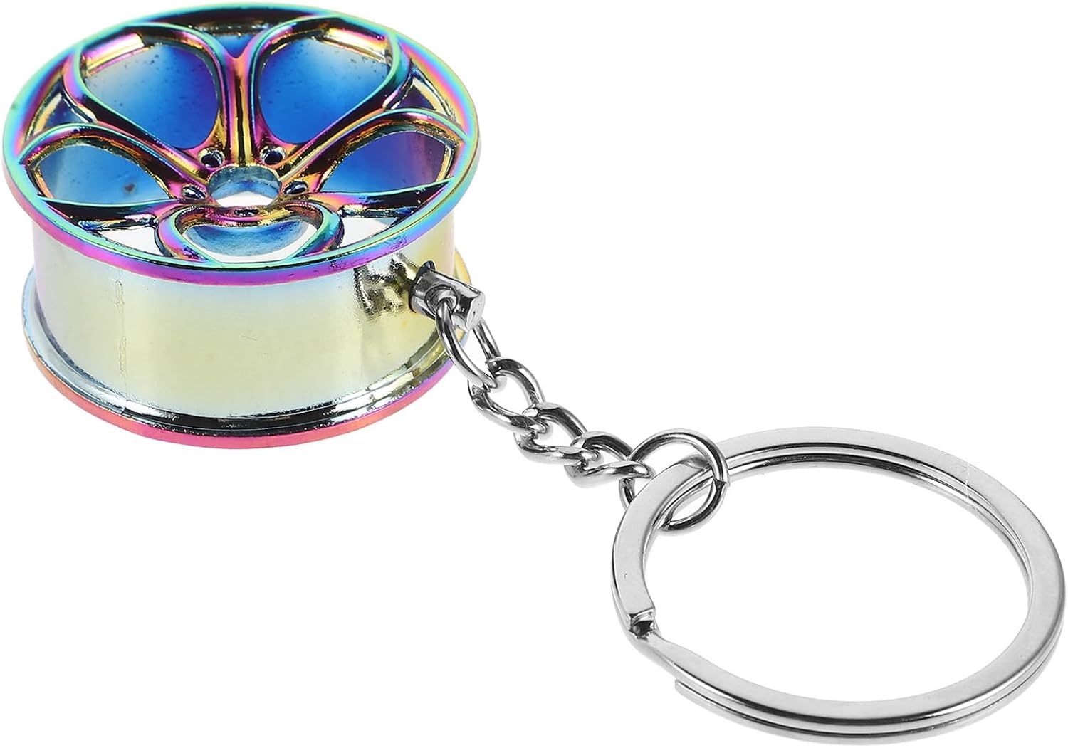 Cabilock Metal Wheel Hub Car Keychain Accessory for Car Lovers