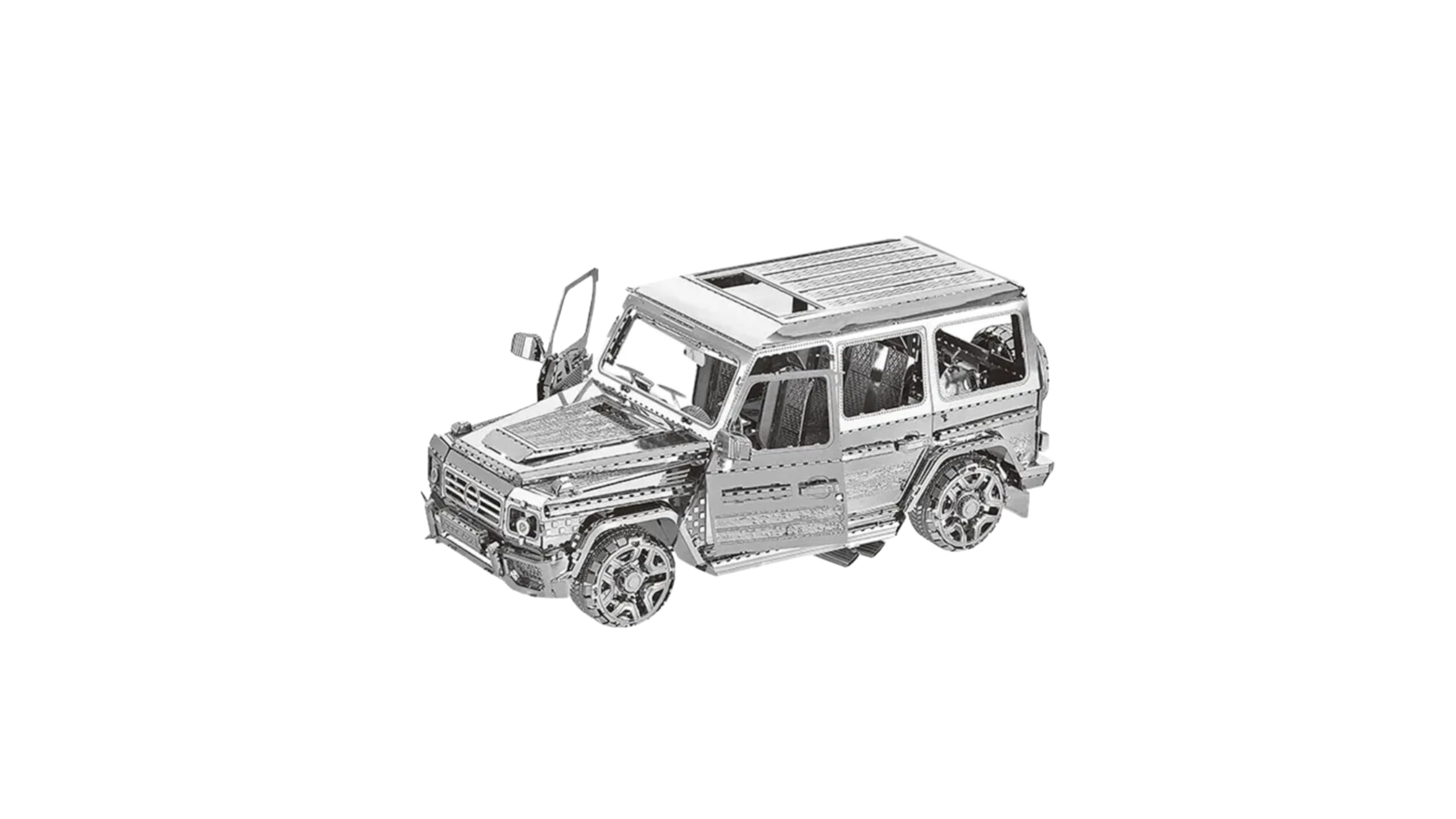 Metal Zone Coche Mercedes G500 Puzzle 3D Coche Metal. Maquetas de Coches Metal para Construir. Rompecabezas de Metal 3D de Vehículos. Puzzle 3d de Metal para Adultos de 9,1 x 3,6 x 3,7cm