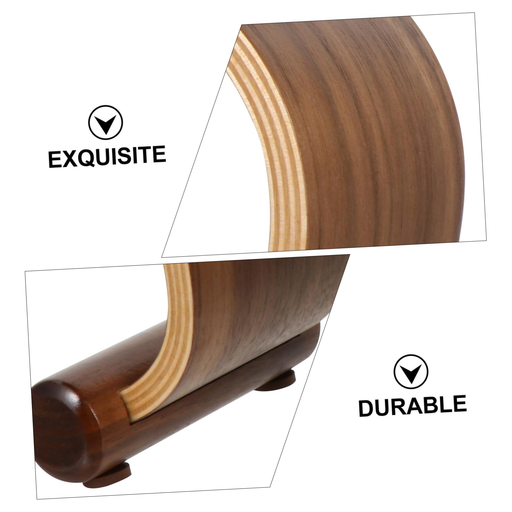 Supporto Cuffie in Legno di Juglans per Scrivania Porta Cuffie Robusto e Durevole Piccole e Grandi Organizer Salvaspazio per Casa e Ufficio Protezione Anti-usura per Auricolari