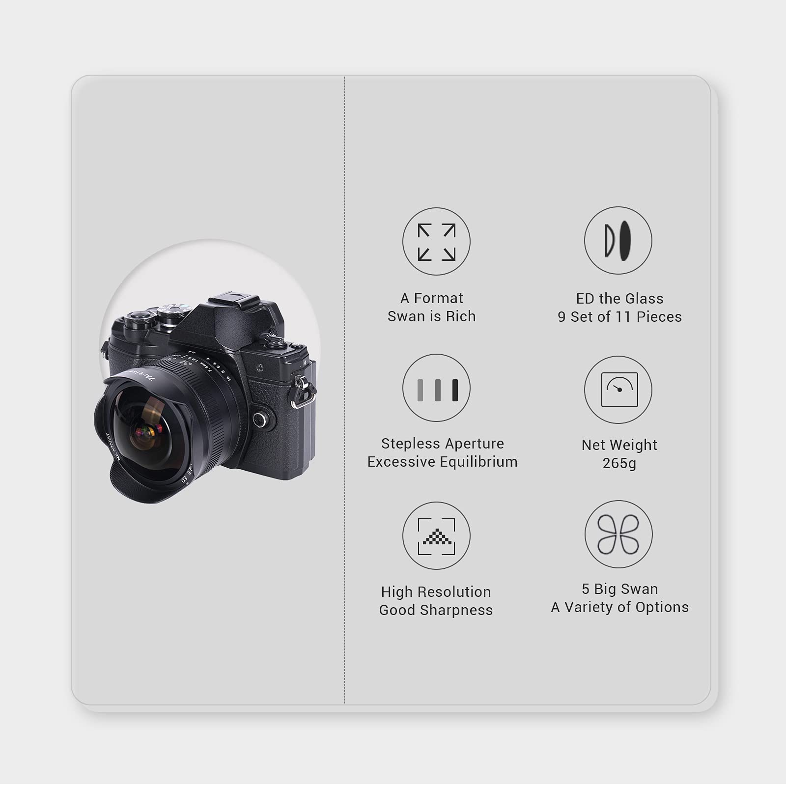 7artisans 7.5mm F2.8 II APS-C Wide Angle Fisheye Fixed Lens