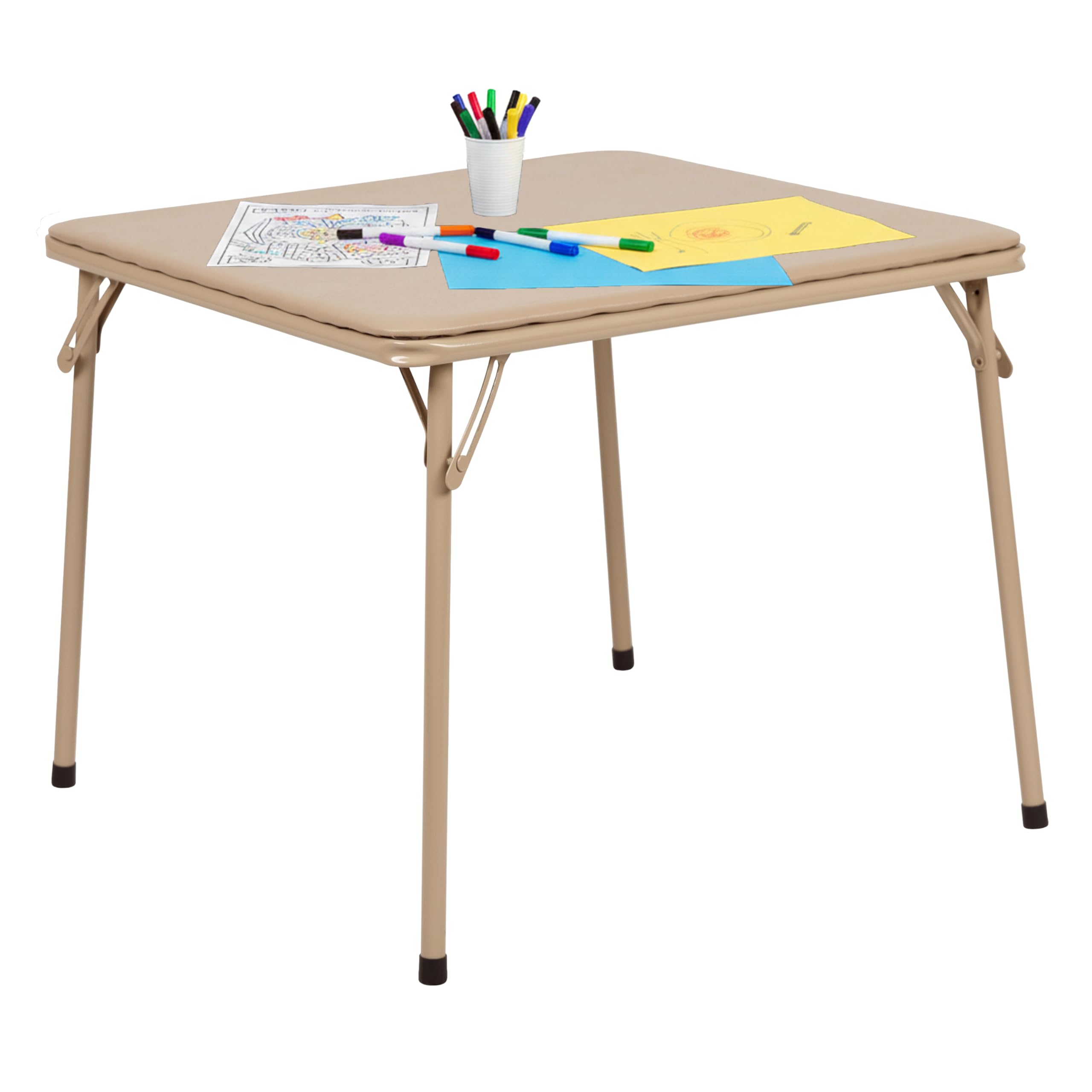 Flash Furniture Mindy Kids Folding Table, Tan
