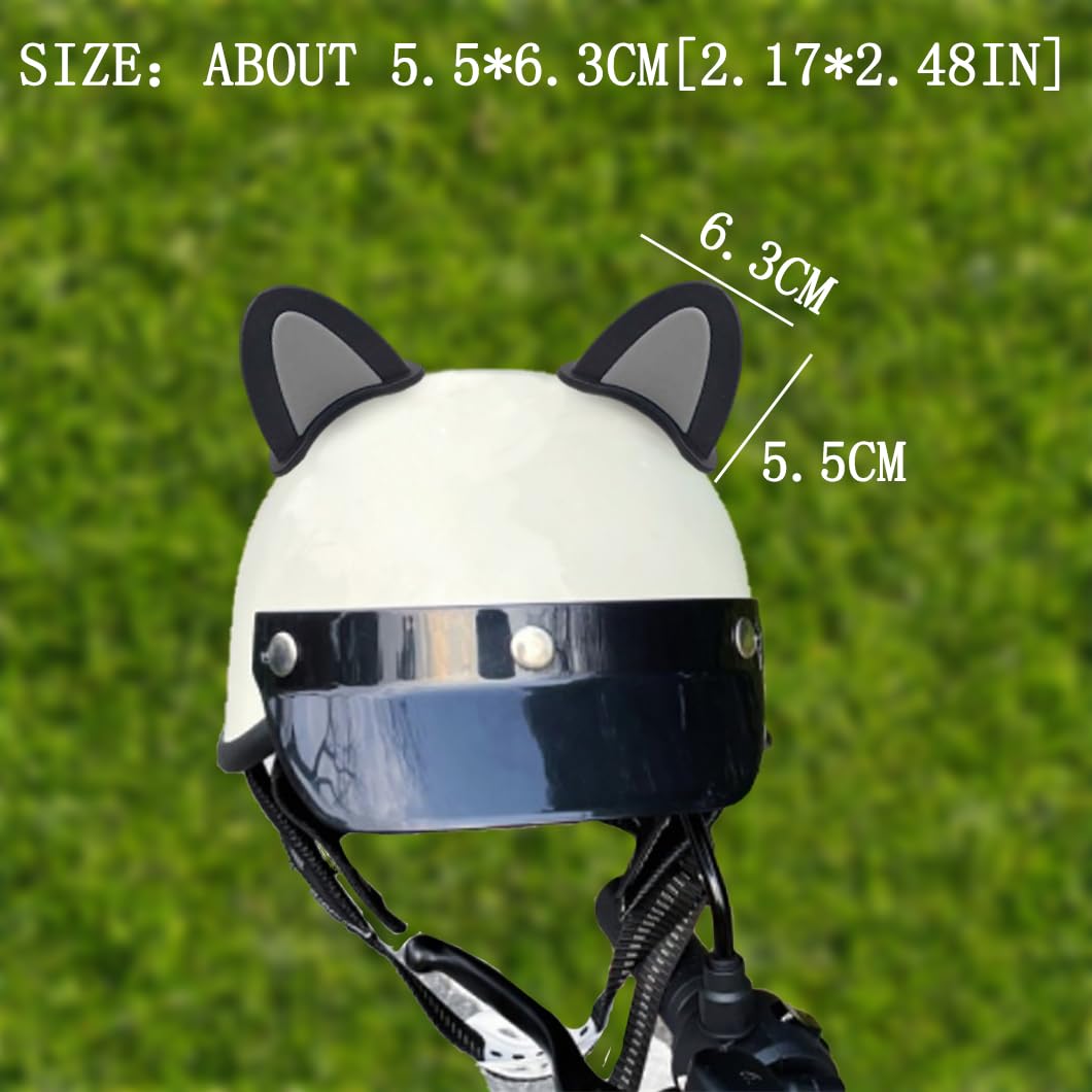 KORKUS 2 Pcs Fox Ear Helmet Ears Helmet Horns Cartoon Helmet Accessory Helmet Decoration for Ski Bicycle Motorcycle Helmet Yellow, yxtk0370