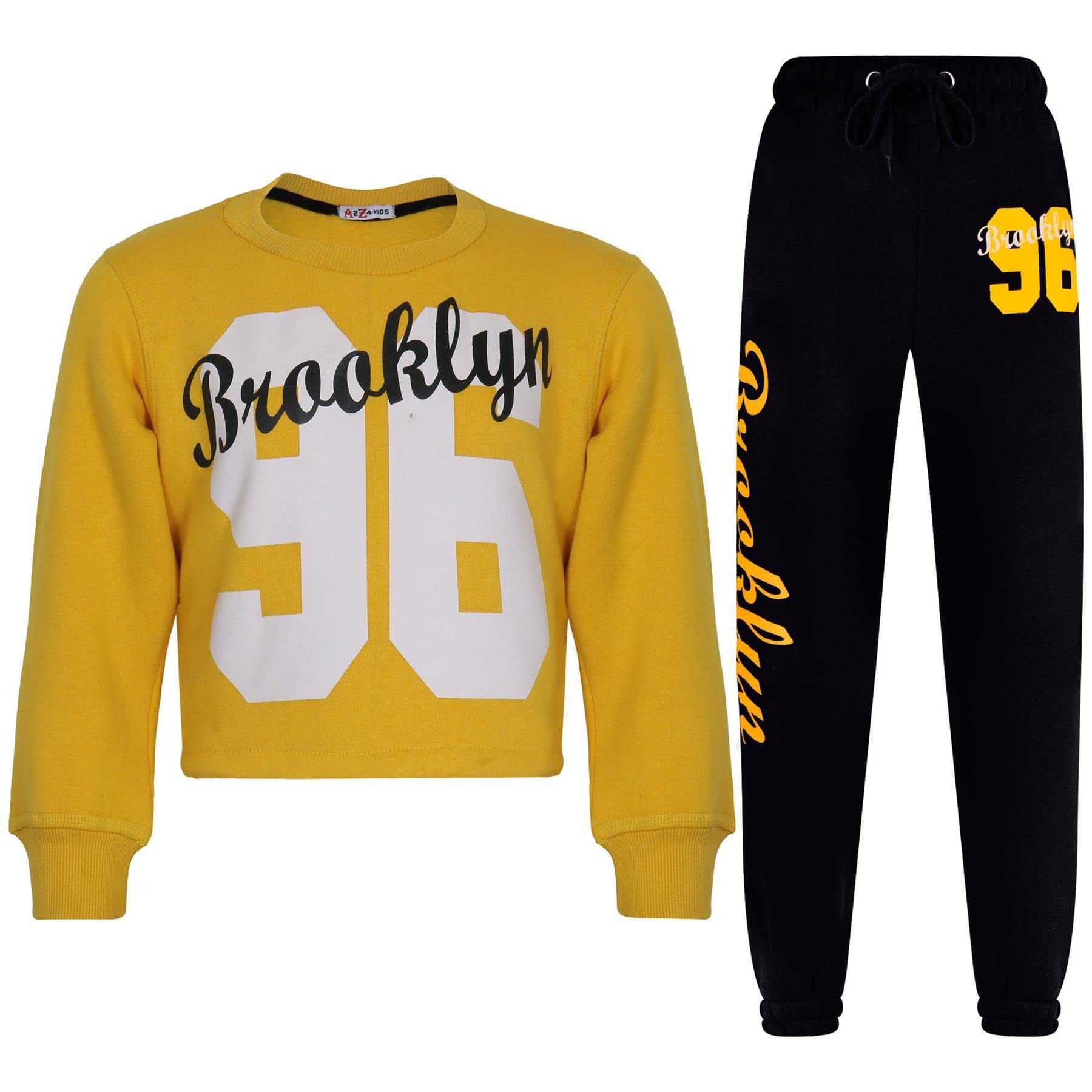 Sudadera de entrenamiento crop top chándal infantil dos piezas y pantalón deportivo unisex 8