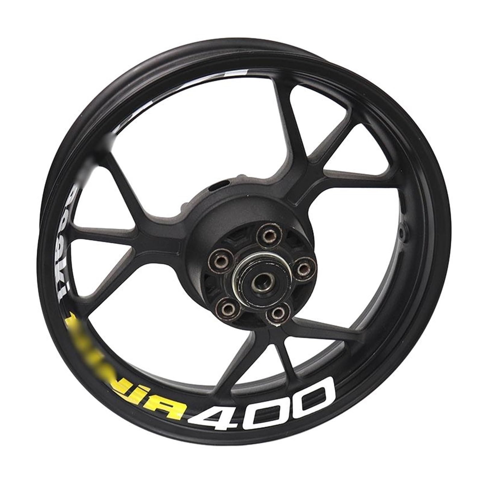 for for Ninja400 for NINJA400 Motorcycle Thick Rim Strips Reflective Stickers Wheel Decals(2)