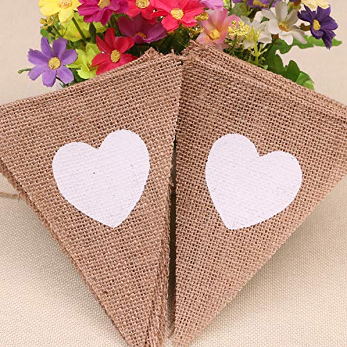 Gofidin Banderines Vintage De Yute Y Arpillera, 48 Unidades, Para Boda, Fiesta, Fotografía, Banderas, Triángulo, Decoración De Fiesta